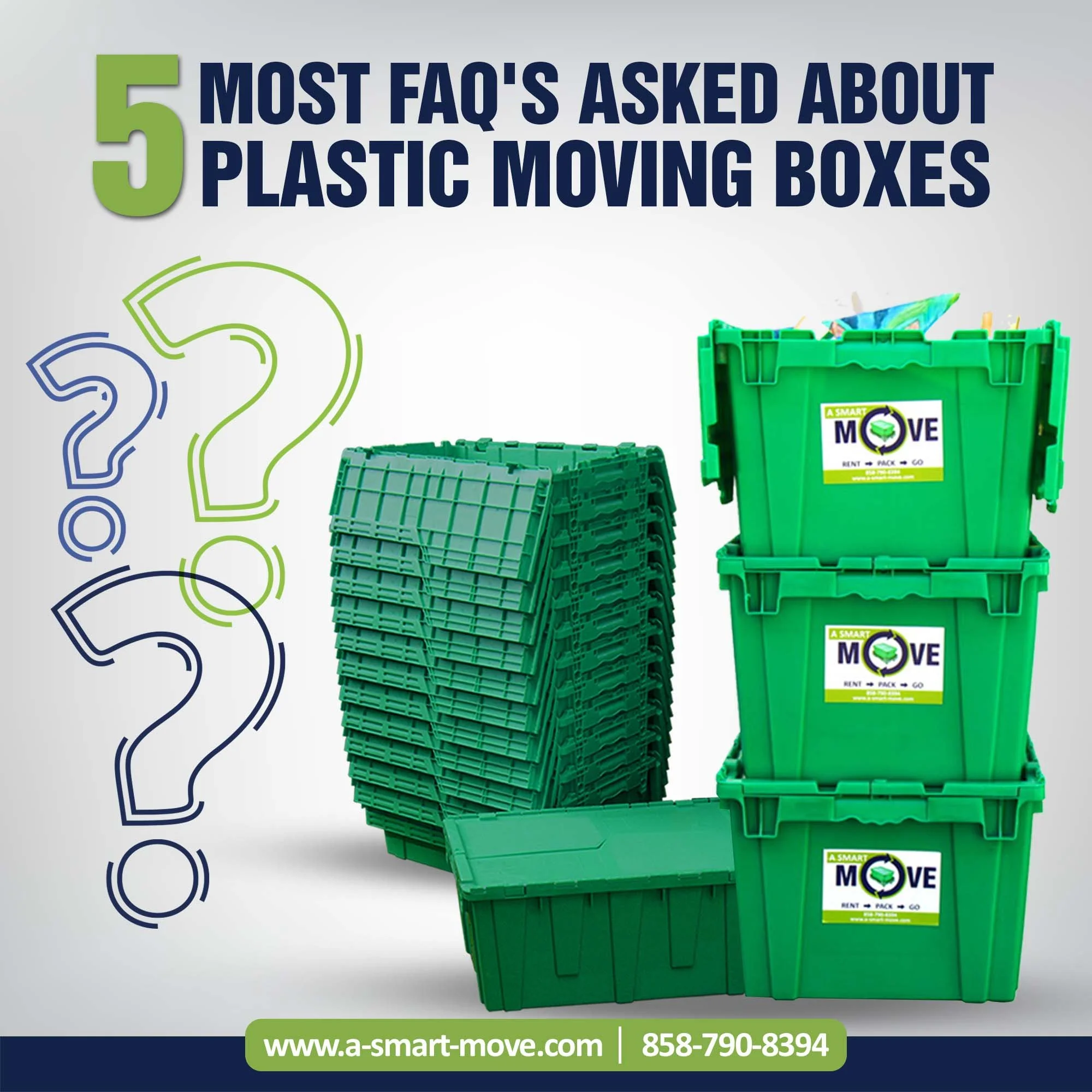 5 FAQ’s about Plastic Moving Boxes